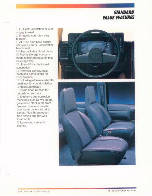 1986 Chevrolet Truck Facts Brochure Page 112